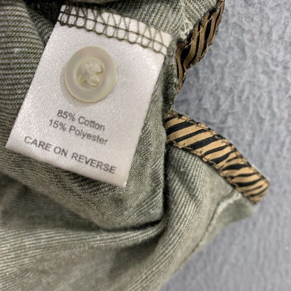 Billy Reid Polo Shirt Mens Large Green Pocket Cotton Blend Soft Casual Made Peru - Picture 8 of 12